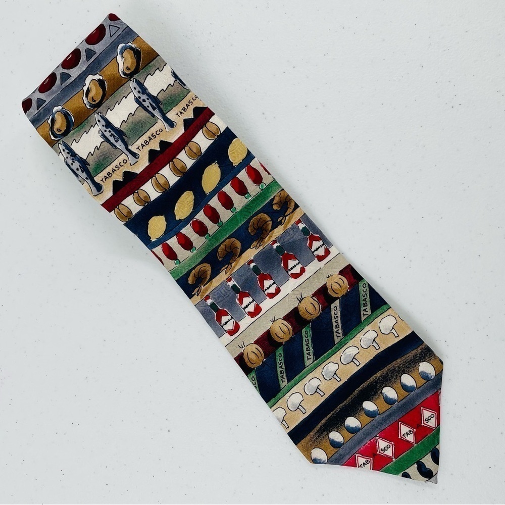 Tabasco 100% Silk Novelty Print Tie